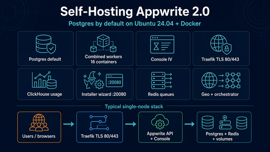 Read I self-hosted Appwrite 2.0 on Ubuntu 24.04 — localhost:20080 was the VPS