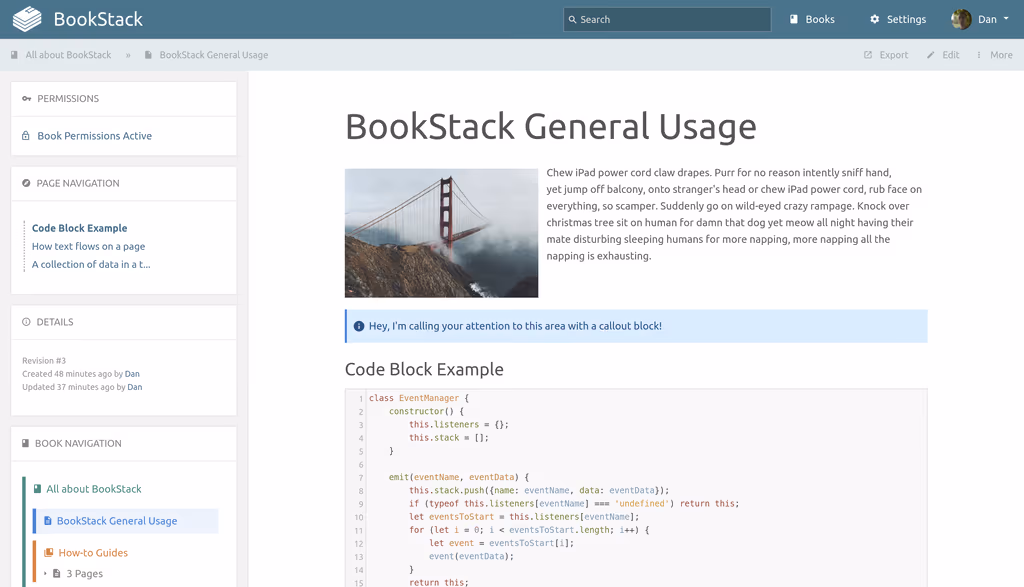  BookStack WYSIWYG Editor