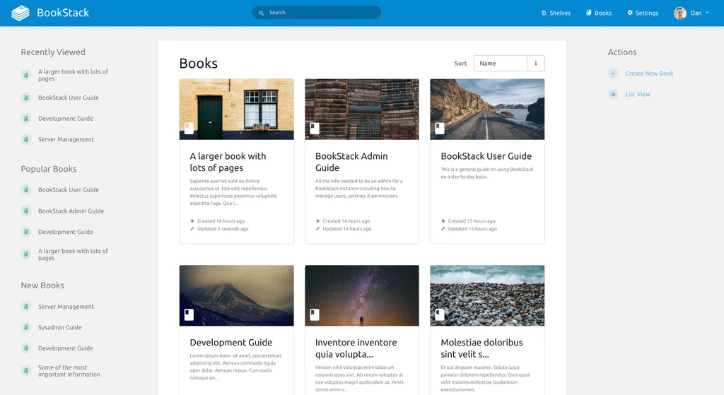 BookStack image manager