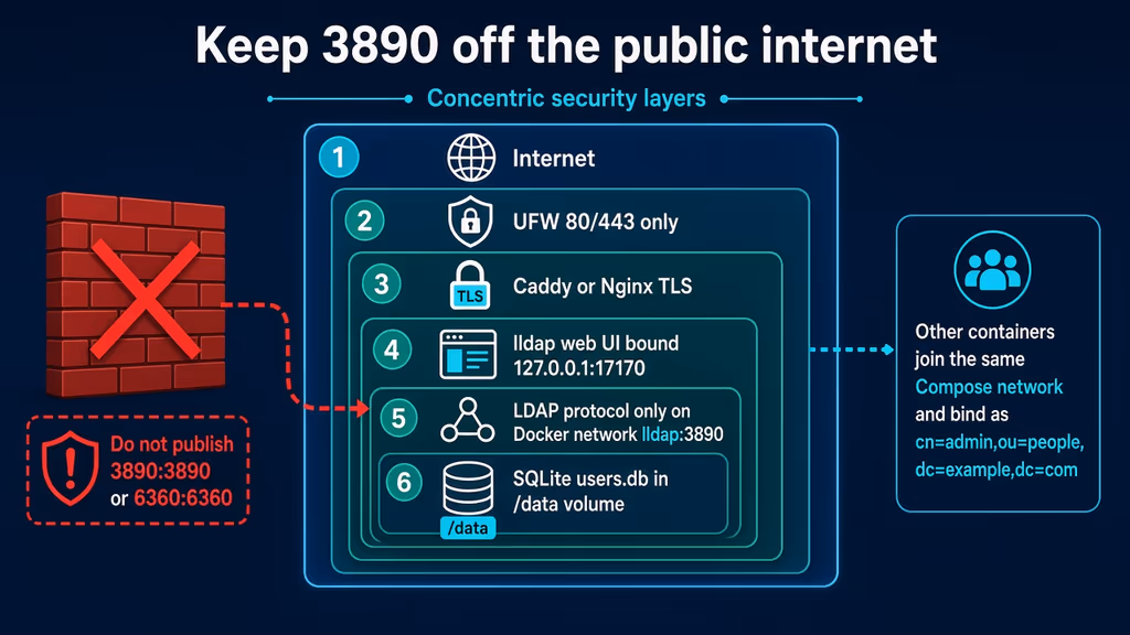  Keep LDAP on the Docker network