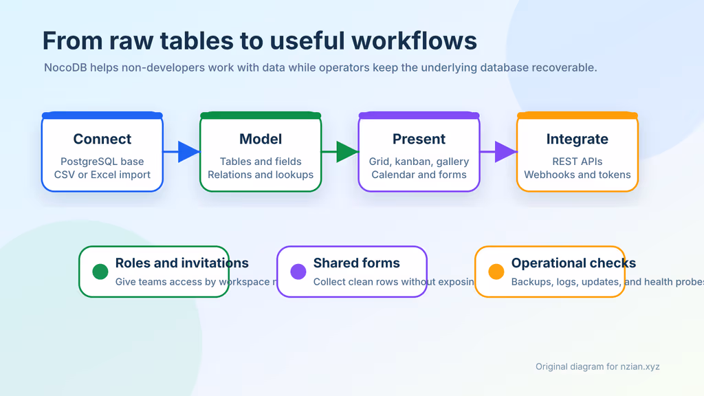  NocoDB data workflow