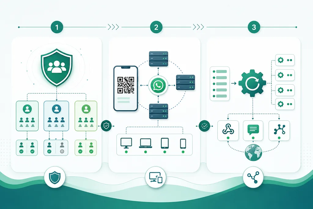 SaaS readiness audit — tenant RBAC, WhatsApp sessions, and queue/webhook reliability